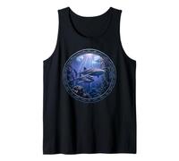 Whale Shark Whale Watcher Diver Whale Family in Ocean Tank Top