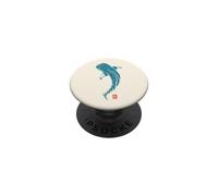 Whale Shark with Traditional Japanese Kanji Seal PopSockets Adhesive PopGrip