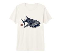 Whale Shark with Traditional Japanese Kanji Seal Premium T-Shirt