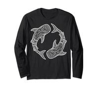 Whale Shark Yin Yang Marine Biology Long Sleeve T-Shirt