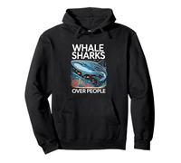 Whale Sharks Over People Funny Whale Shark Pullover Hoodie