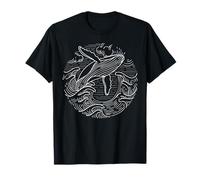 Whale Shirt Ocean Waves Humpback Whale T-Shirt