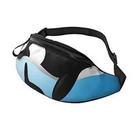 Whale Sport Waist Bag Travel Bumbags with Zipper and Earphone Hole, Running Fanny Pack Waist Pack with Adjustable Belt for Men Women