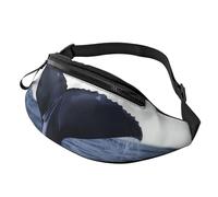 Whale Tail in The Sea Fanny Pack for Men Women, Fashion Festival Fanny Pack, Travel Sport Walking Waist Bag