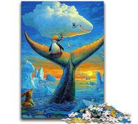 Whale Tail Jigsaw Puzzles for Teenagers 1000 Pieces,Challenging Game Gifts for Is Ideal As A Gift for The Whole Family (50x75cm)