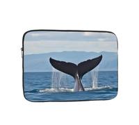 Whale Tail Laptop Case 12 inch, Water Resistant Laptop Sleeve Shockproof Protective Traveling Computer Bag Portable Business Briefcase for Men Women