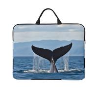 Whale Tail Laptop Case 14 Inch Laptop Sleeve Computer Carrying Bag Shockproof Protective Notebook Case Portable Laptop Bag Waterproof Briefcase Bag for Men Women