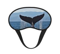 Whale Tail Sleep Mask for Side Sleeper, Blackout Eye Mask for Women Men, Zero Pressure Sleeping Masks Soft Breathable Eye Cover Comfortable Blindfold Eyeshade for Night Sleep