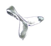 Whale Tail SMALL sterling silver pendant .925 x 1 Whales Tails pendants