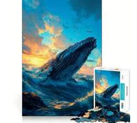 Whale Watchers 1000 Piece Teenager Puzzles Mental Focus Game Precision Cut Smooth Edges Christmas Stocking Stuffer Game (38x52cm)