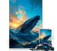 Whale Watchers Jigsaw Puzzles for Adults 1000 Piece Mental Exercise Mindful Leisure Snug Lock (38x26cm)