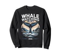 Whale Watching Crew 2026 I Love Whales Sweatshirt