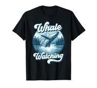 Whale Watching Mountain Forest Ocean Adventure Graphic T-Shirt