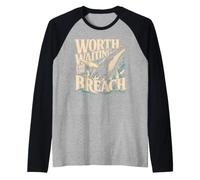 Whale Watching Whale Watcher Ocean Marine Life Gift Raglan Baseball Tee
