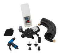 Whale WD3517E High-Pressure Wash Down Elite Pump Kit, 3.5 Gal./Min., 60 PSI, 12V Pump, Deck Fitting, 25-Ft. Hose and Trigger