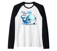 Whale Whale Whale Punny Whale, Funny Animal Pun Raglan Baseball Tee