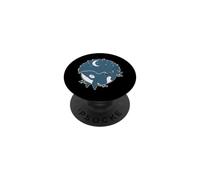 Whale with half Moon PopSockets Adhesive PopGrip