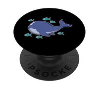 Whale with small Fishes PopSockets Adhesive PopGrip