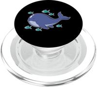 Whale with small Fishes PopSockets PopGrip for MagSafe