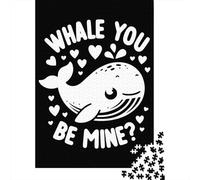 Whale You Be Mine 1000 Piece Jigsaw Puzzle, 52x38cm/1000pcs, for Adults, Quiet Home Activity, Relaxing Indoor Time And Time at Home