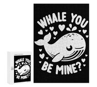 Whale You Be Mine, 300 PCS Displayable Picture Puzzle, Festive Gift for Adults, with A Decorative Finished Picture