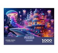 Whale1000Piece JigsawPuzzlesAnimal Whales KidsforAdult Colourful LargePiecePuzzles Age12+byth EducationalGame Uncover The Puzzle 70x50cm/1000pcs