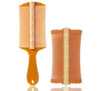 WhaleO Pack of 2 Dandruff Comb, Scab Comb, Adult Plastics, Lice Comb, Human Nit Comb, Extra Fine Children's Comb, Psoriasis, Scalp Comb, Sebum for Women, Men, Children and Pets, Orange