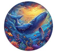 Whales 1000 Piece Jigsaw Puzzle for Adults Ocean World Colourful Jigsaws Educational Games Creativity & Gift Giving 1000pcs (67.5x67.5cm)