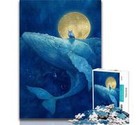 Whales And Owls 1000 Piece Jigsaw Puzzles for Teenagers,Family Game Stress Reliever Difficult Challenge Great Gifts And Toys (50x75cm)