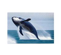 Whales at sea Adult Wooden Jigsaw Puzzle 1000 Pieces for The Perfect Visual Feast! 1000pcs