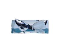 Whales at sea Printed Baby Girl Headband – Soft Elastic Bow Hair Accessories in Nylon for Infants & Little Girls