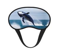 Whales at sea Sleep Mask Soft Eye MaskBlindfold Eyeshade Smooth Comfortable Eye Cover with