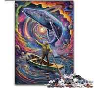 Whales in Space Puzzles for Adults 1000 Pieces, Suitable for Ages 14 And Up Toy Wall Decor Birthday And Unique Gifts (26x38cm)