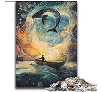 Whales in Space Puzzles for Adults Teens 2000pc Puzzle, Educational Stress Relief Toy for Is Ideal As A Gift for The Whole Family (70x100cm)