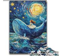Whales in The Night Sky Jigsaw Puzzles for Adults 2000 Piece Puzzle, Challenging To Complete But Fun And Humorous Birthday Present, Gifts, Wall Art (70x100cm)