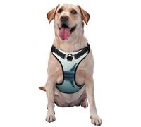 Whales On The Sea Surface Dog Harness For Small, Medium, And Large Dogs - Reflective Straps, Adjustable Fit With Quick-Release Buckles