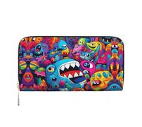 Whale's Tail Leather clutch bags zipper wallets and card holders are perfect for travel or daily use, Weird Animals, One Size