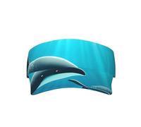 Whales Under The Seasunhat, Adjustable Hollow Cap, Breathable, Uv Protection, &Suitable for Men and Women. Black