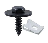 WHALETAIL 20 Sets M4.8 Fender Liner Splash Shield Bumper Cover Screws & U Nuts Kit Replacement for BMW 07147129160, 07129904150 for E36 E46 E60 E63 E88 E90 E91 E92 E93