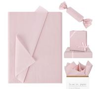 Whaline 100 Sheets Dusty Pink Tissue Paper Pastel Dusty Rose Gift Wrapping Paper Solid Color DIY Art Craft Tissue Paper for Packaging Wedding Birthday Baby Shower Bouquet, 13.7 x 19.6 Inch