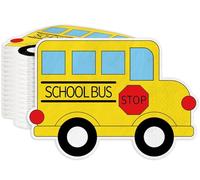 Whaline 100Pcs Back to School Paper Napkin Yellow School Bus Disposable Napkins School Season Luncheon Dinner Napkin for First Day of School Party Supplies