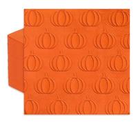 Whaline 100Pcs Fall Cocktail Napkins 3D Embossed Pumpkin Disposable Napkins Orange Pumpkin Paper Beverage Napkin for Autumn Harvest Thanksgiving Tableware