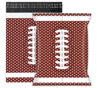 Whaline 100Pcs Football Poly Mailers 10 x 13 Inch Sport Ball Packaging Bags Waterproof Self Seal Mailing Envelope Bags for Fall Autumn Small Business Clothing