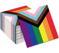 Whaline 100Pcs Gay Pride Paper Napkin LGBT Disposable Dinner Napkin Rainbow Flag Luncheon Napkins for Party Decor Supplies