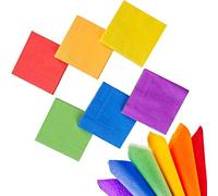 Whaline 120 Pieces Multicolor Rainbow Cocktail Paper Napkin Beverage Luncheon Napkins 2 Ply for Party Decoration