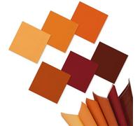 Whaline 120Pcs Fall Cocktail Napkins Brown Gradient Orange Disposable Napkins Autumn Harvest Paper Beverage Napkin for Wedding Birthday Thanksgiving Party Supplies