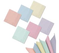 Whaline 120Pcs Pastel Rainbow Paper Napkins Colorful Disposable Dinner Napkins Multi-colored Luncheon Napkins for Home Party Table Decor, 6 Colors