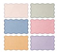 Whaline 120Pcs Scalloped Index Cards, Neutral Color, 3 x 5 Inch