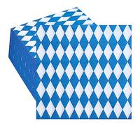 Whaline 200Pcs Oktoberfest Napkin Blue White Plaids Luncheon Napkin Disposable Paper Napkins for Oktoberfest Festival Party Supplies Table Decor
