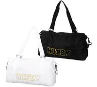 Whaline 2Pcs Wifey Hubby Duffle Bag Set White Black Waterproof Wedding Travel Bag Lightweight Weekender Tote Bag For Bridal Shower Honeymoon Party Organizer Supplies